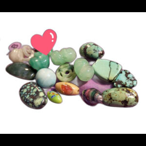 Loose Bead Lot Assortment Vintage Salvaged Reclaimed Stone Glass Jewelry Making